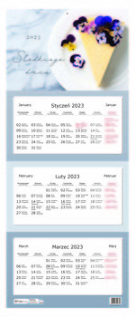Kalendarz ścienny 2023/2024 miesięczny Interdruk Smacznego
