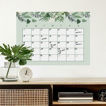 Kalendarz ścienny 2024 dzienny RoomMates zielony