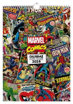 Kalendarz Ścienny 2024 Miesięczny A3 Grupo Erik Marvel Comic Covers - Grupo Erik