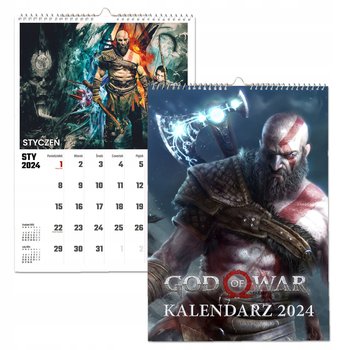 Kalendarz ścienny 2024 miesięczny A3 Propaganda God Of War