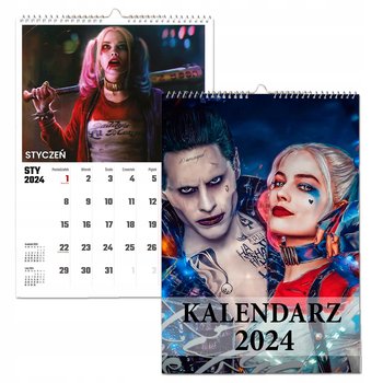 Kalendarz ścienny 2024 miesięczny A3 Propaganda Harley Quinn