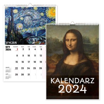 Kalendarz ścienny 2024 miesięczny A3 Propaganda Malarstwo