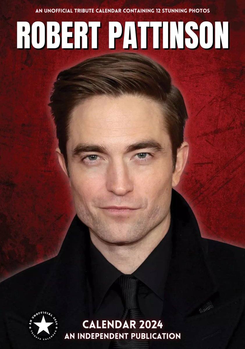 Kalendarz ścienny 2024 miesięczny A3 Robert Pattinson Inna marka