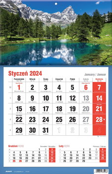 Kalendarz ścienny 2024 miesięczny Avanti mix - Avanti