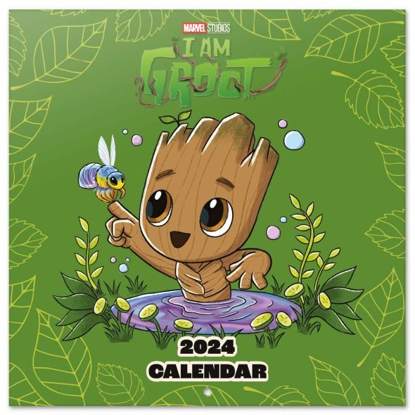 Kalendarz ścienny 2024 Miesięczny Grupo Erik Marvel I Am Groot - Grupo ...