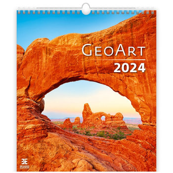 Kalendarz ścienny 2024 miesięczny Helma 365 Geo Art. - Helma 365