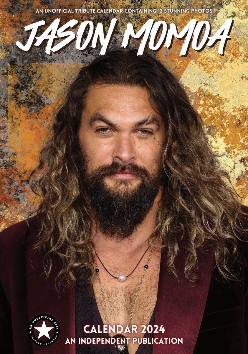 Kalendarz ścienny 2024 miesięczny Jason Momoa Inna marka Sklep