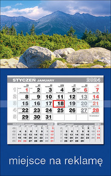 Kalendarz ścienny 2024 miesięczny Parma Press  - Parma Press