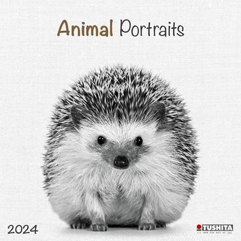 Kalendarz ścienny 2024 miesięczny Portrety Zwierząt - Inna marka