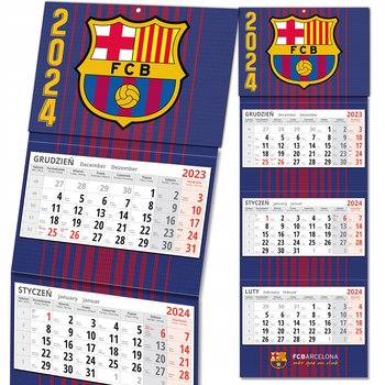 Kalendarz ścienny 2024 miesięczny Propaganda FC Barcelona