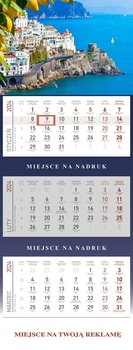 Kalendarz ścienny 2024 miesięczny WOKÓŁ NAS Wybrzeże Amalfi II - Wokół nas