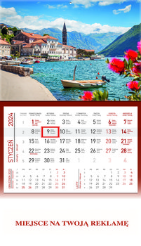 Kalendarz ścienny 2024 miesięczny WOKÓŁ NAS Zatoka - Wokół nas