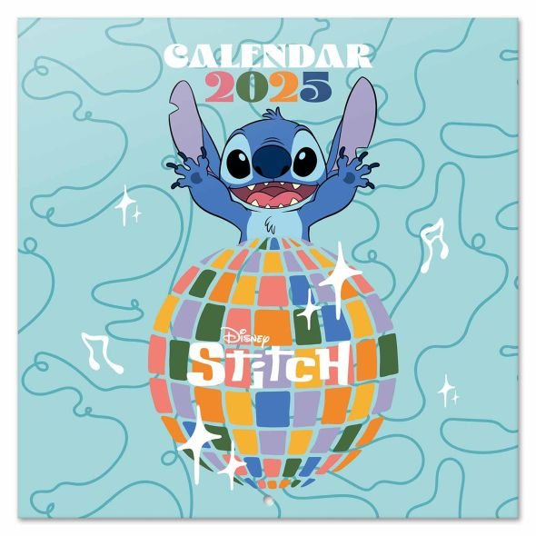 Kalendarz ścienny 2025 Disney Stitch kalendarze na ścianę Stich dla ...