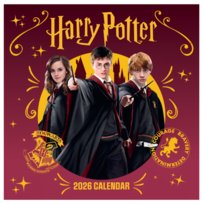 Kalendarz ścienny 2026 Harry Potter Plakat wewnątrz Oryginalne kalendarze na ścianę 30x30 cm