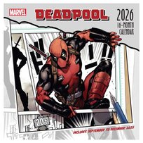 Kalendarz ścienny 2026 Marvel Deadpool Kalendarze na ścianę na prezent 30x30 cm