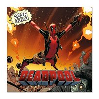 Kalendarz ścienny 2026 Marvel Deadpool Plakat wewnątrz Oryginalne kalendarze na ścianę 30x30 cm