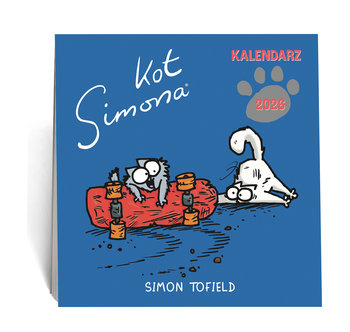 Kalendarz ścienny 2026 miesięczny Eurograf KOT SIMONA