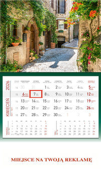 Kalendarz ścienny 2026 miesięczny, Wokół Nas, Toskania - Wokół Nas Wydawnictwo