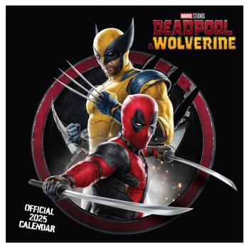 Kalendarz ścienny na 2025 rok Marvel Deadpool Prezent dla kolegi 30x30 cm - Danilo