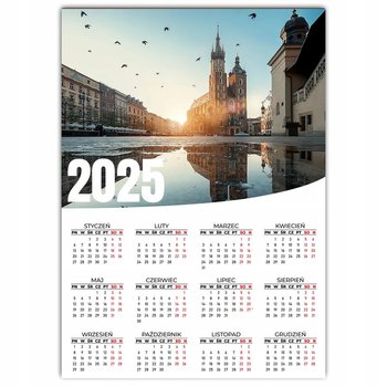 KALENDARZ ŚCIENNY PLAKATOWY 2025 50x70cm Na Prezent POLSKA KRAKÓW Wzory - Inna marka