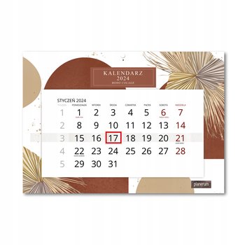 Kalendarz Ścienny Pojedynczy 2024 Boho Collage A4 / Planerum - Inna marka