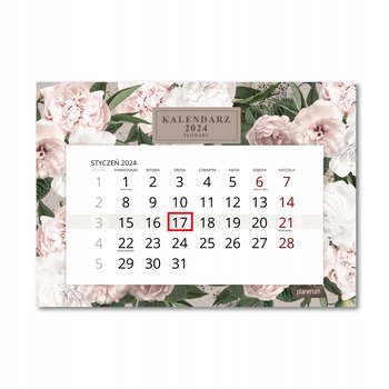 Kalendarz Ścienny Pojedynczy 2024 Flowers A4 / Planerum - Inna marka
