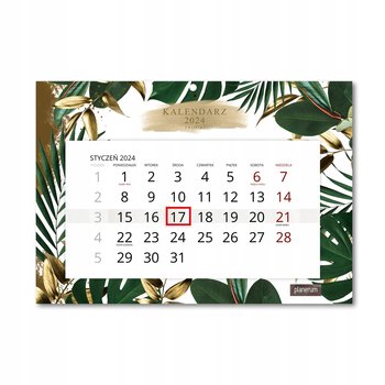 Kalendarz Ścienny Pojedynczy 2024 Tropiki A4 / Planerum - Inna marka