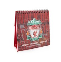 Kalendarz stojący na biurko Liverpool FC 2026 biurkowy na spirali dla chłopaka