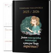 KALENDARZ TERMIANRZ PLANER A5 2025/2026 PREZENT DLA NAUCZYCIELKI MATEMATYKI