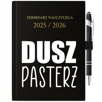 Kalendarz terminarz 2025/2026 z gumką, dla nauczyciela na zakończenie roku