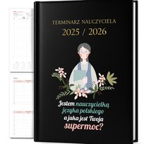 KALENDARZ TERMINARZ A5 2025/2026 PREZENT DLA NAUCZYCIELKI JĘZYKA POLSKIEGO