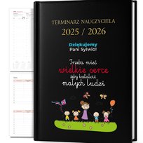 KALENDARZ TERMINARZ A5 2025/2026 PREZENT IMIĘ NAUCZYCIELA PERSONALIZACJA