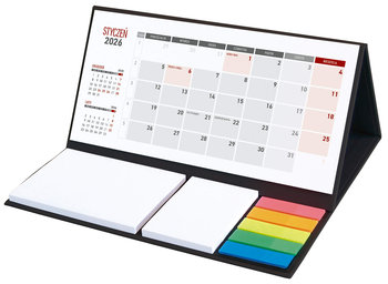 Kalendarz terminarz biurkowy z notesem 2026 czarny  - Inna marka