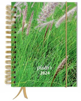 Kalendarz terminarz książkowy 2024 dzienny A5 TaDaPlanner zielony