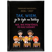 KALENDARZ TERMINARZ PLANER A5 2026/2027 ŚMIESZNY PREZENT DLA NAUCZYCIELA