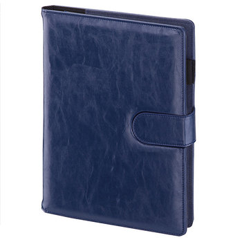 Kalendarz tygodniowy niebieski A4 z wymiennym wkładem zapięcie magnetyczne 34B - Drops Office Collections