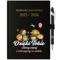 Kalendarz Uchwyt Długopis 2025\2026 WIEMY WIĘCEJ Terminarz Dla Nauczyciela