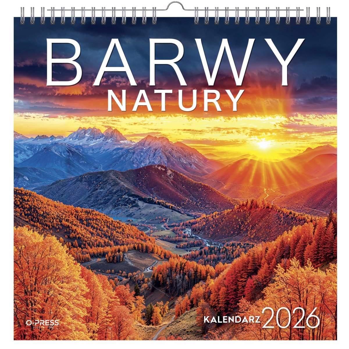 Kalendarz Wieloplanszowy cienny 2026 Barwy Natury 33x33 Cm Na Spirali kalendarz-wieloplanszowy-cienny-2026-barwy-natury-33x33-cm-na-spirali
