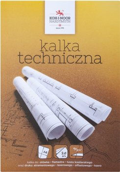 Kalka kreślarska techniczna A4, 20 arkuszy, 90G, Koh-I-Noor - Koh-I-Noor