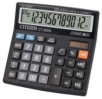 Kalkulator biurowy Citizen CT-555N, czarny - Citizen