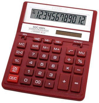 Kalkulator biurowy, SDC-888XRD, 12-cyfrowy, czerwony - Citizen