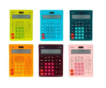 Kalkulator Casio Gr-12c, Ciemno Różowy - CASIO - kalkulatory