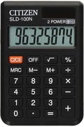 Kalkulator kieszonkowy, Citizen SLD-100NR, czarny - Citizen
