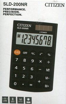 Kalkulator kieszonkowy, Citizen SLD-200NR, czarny - Citizen