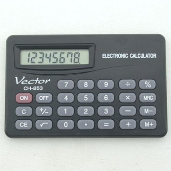Kalkulator kieszonkowy, czarny, KAV CH-853 - Vector