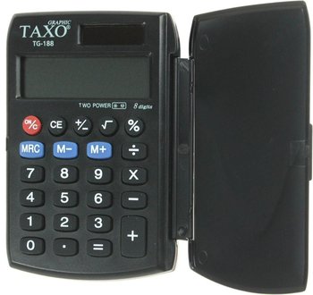 Kalkulator kieszonkowy, czarny - Titanum