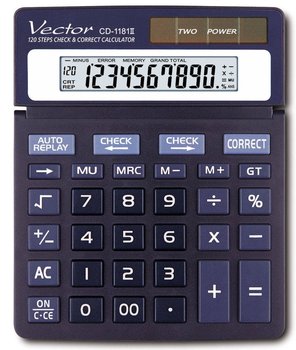 Kalkulator Vector CD-1181II 120 kroków - Vector