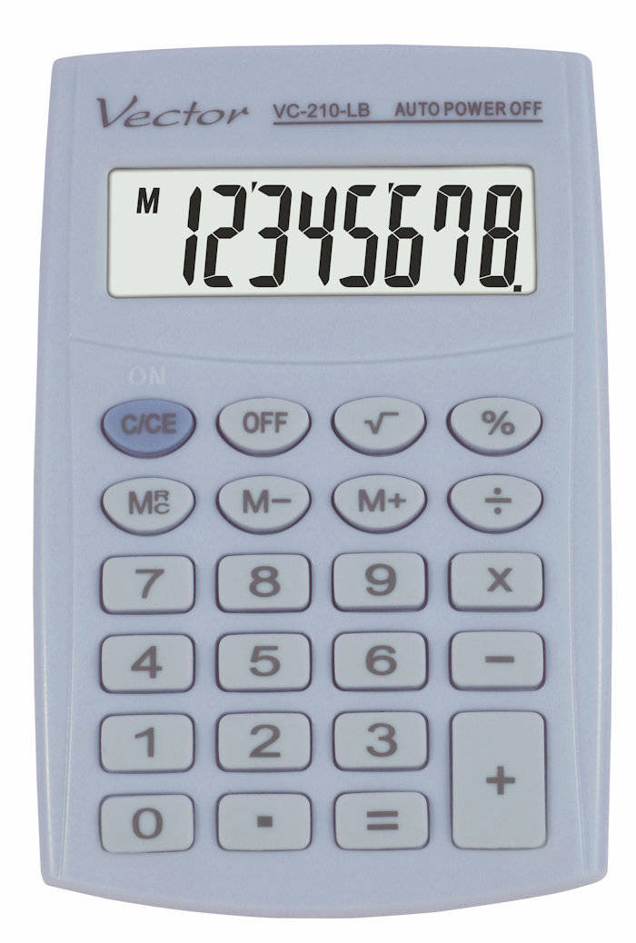 Фото - Калькулятор Vector Kalkulator  VC-210 LB kieszonkowy 
