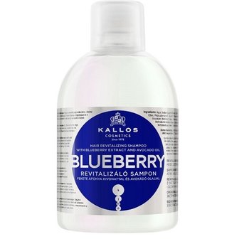 Kallos, Blueberry, szampon rewitalizujący do włosów, 1000 ml - Kallos