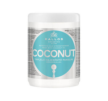 Kallos, Coconut, odżywczo-wzmacniająca maska do włosów, 1000 ml - Kallos